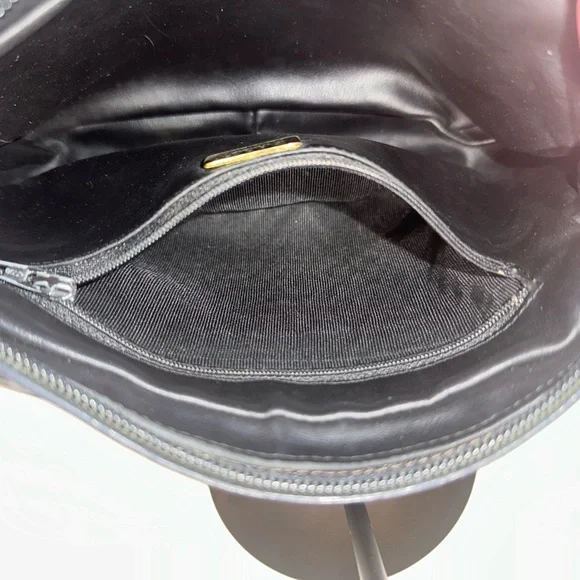 Bally Quilted Lambskin Crossbody | Leather Interior |Gold Chain Camera Bag - Picture 7 of 11